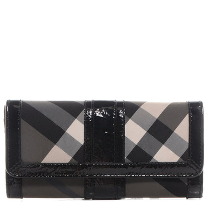 Burberry Beat Check Penrose Continental Wallet Black 1 of 7