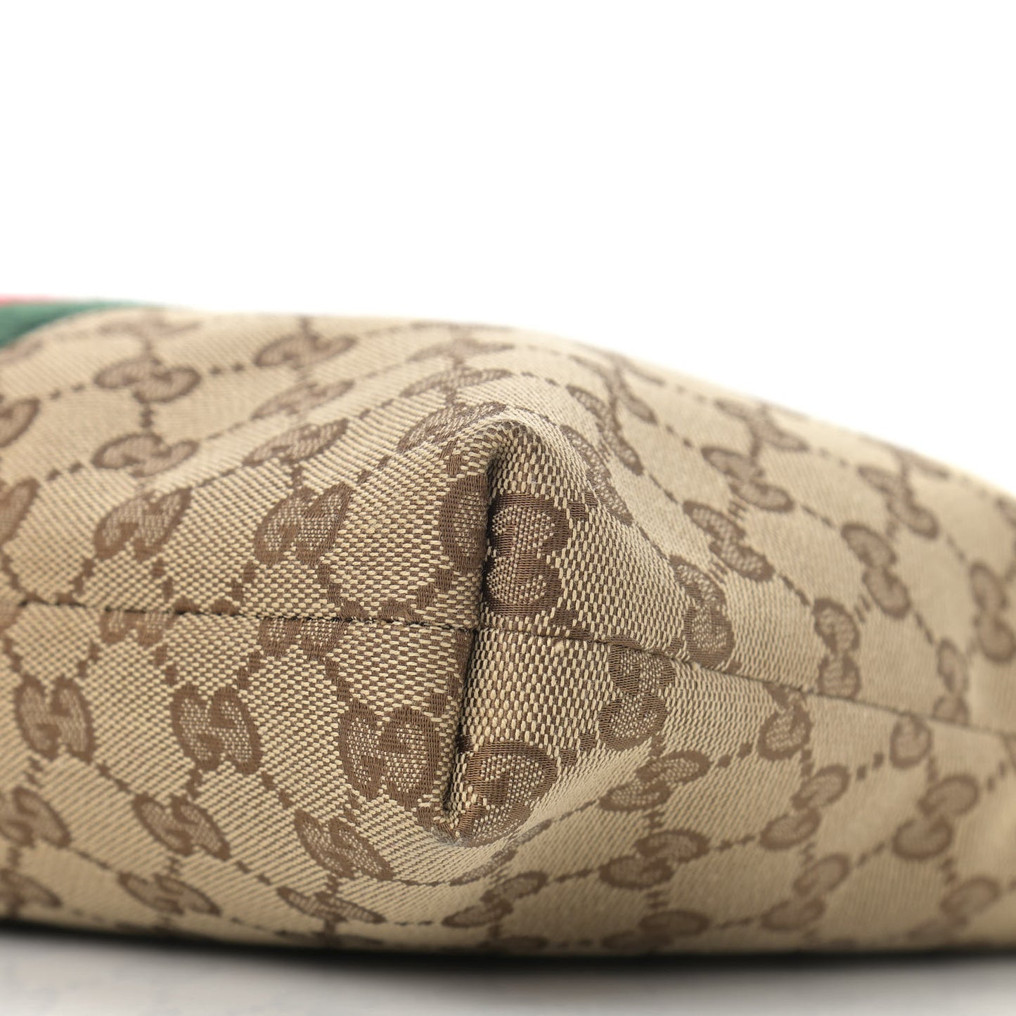 GG Monogram Web Flat Messenger Bag Black