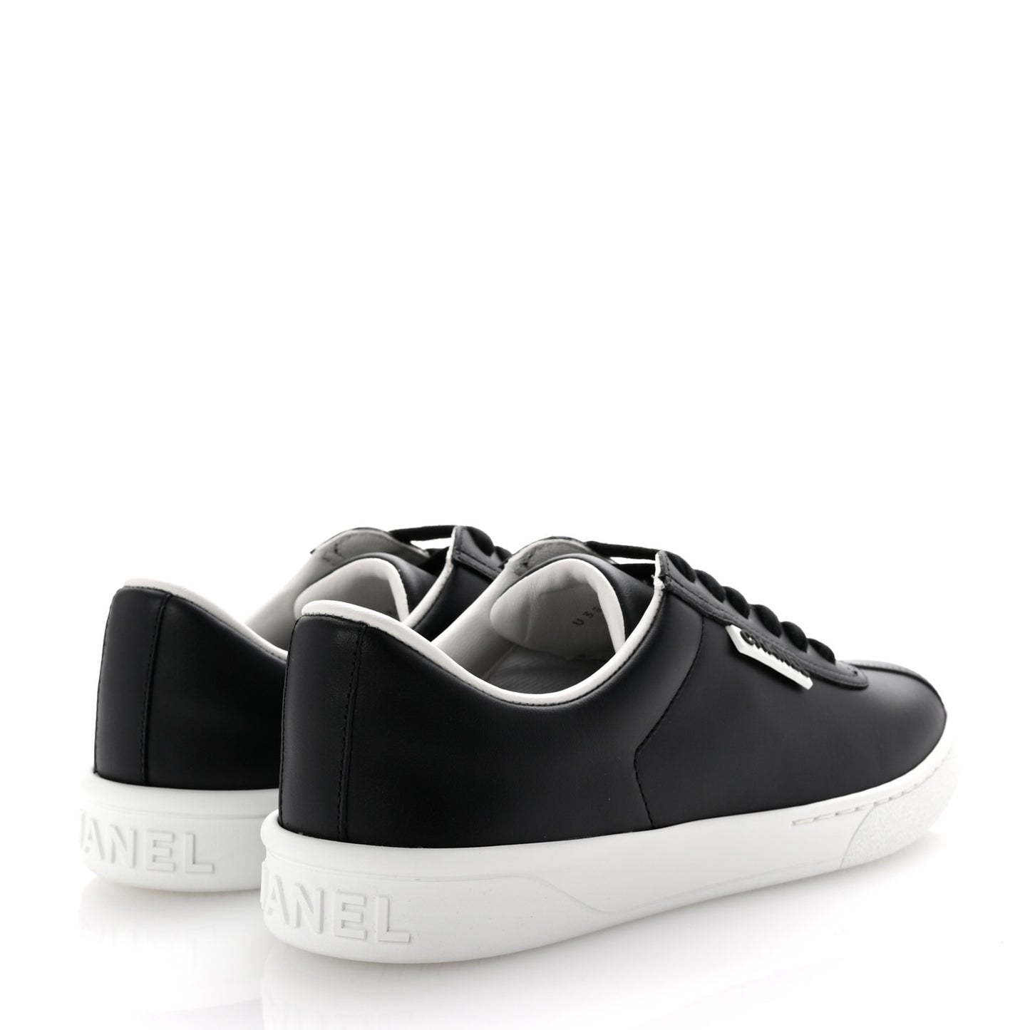 Calfskin CC Womens Sneakers 35.5 Black
