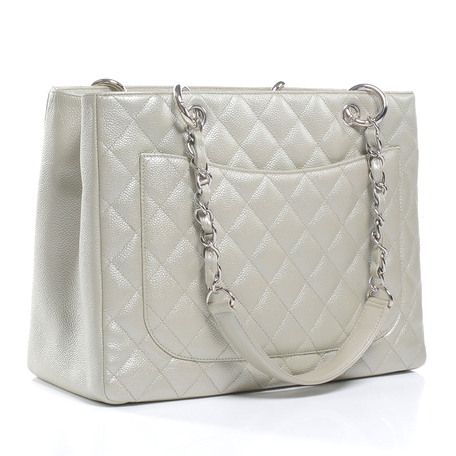 Chanel Caviar Grand Shopping Tote GST Champagne 3 of 7