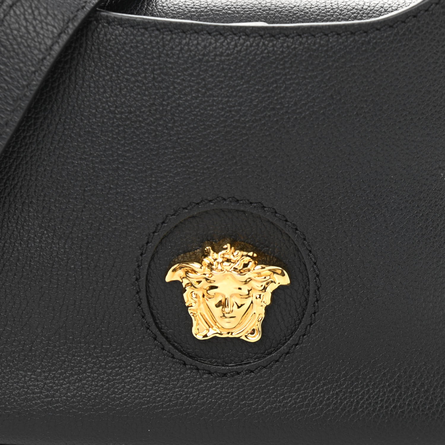 Versace Calfskin La Medusa Small Hobo Crossbody Black 7 of 9