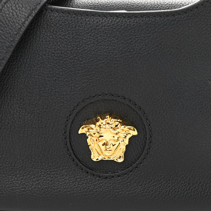 Versace Calfskin La Medusa Small Hobo Crossbody Black 7 of 9