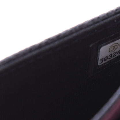 Chanel Caviar Quilted Flap Card Holder Wallet Black 8 of 10