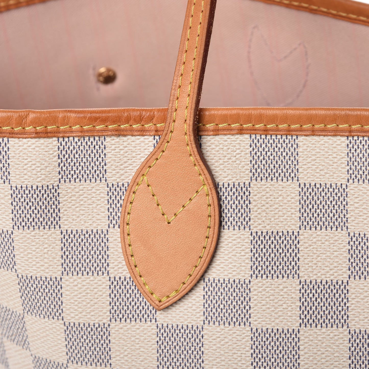 Damier Azur Neverfull MM Rose Ballerine