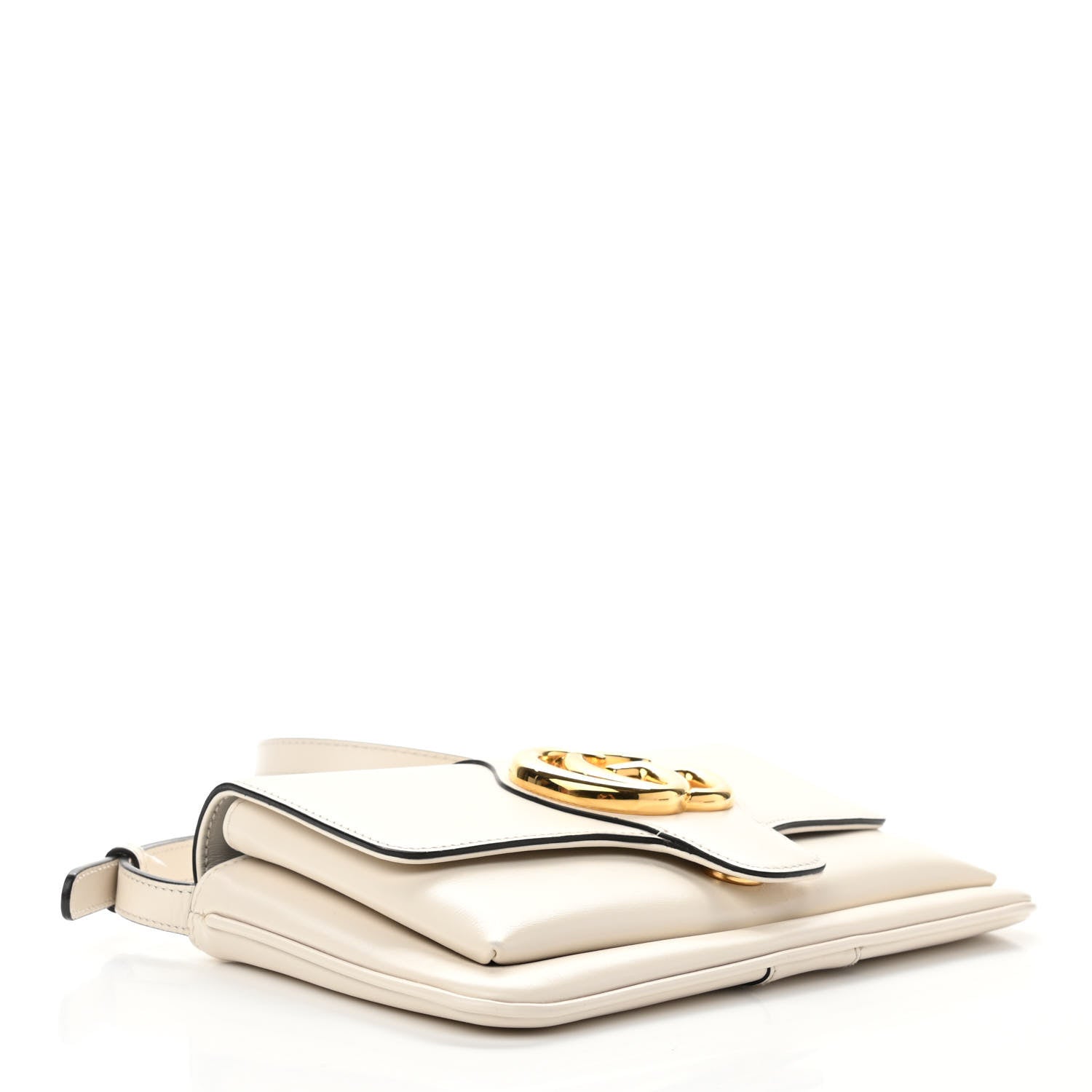 Gucci Calfskin Small Arli Flap Shoulder Bag Mystic White 4 of 12