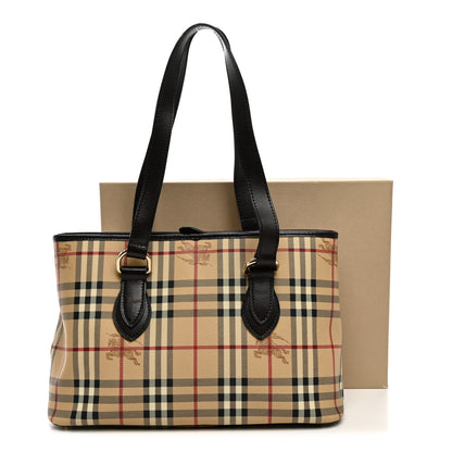 Burberry Haymarket Check Medium Regent Tote Chocolate 13 of 13