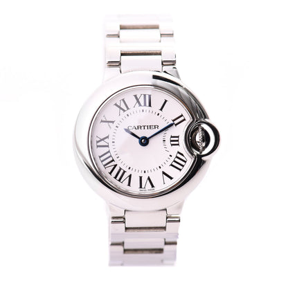 Cartier Stainless Steel 28mm Ballon Bleu De Quartz Watch 1 of 7