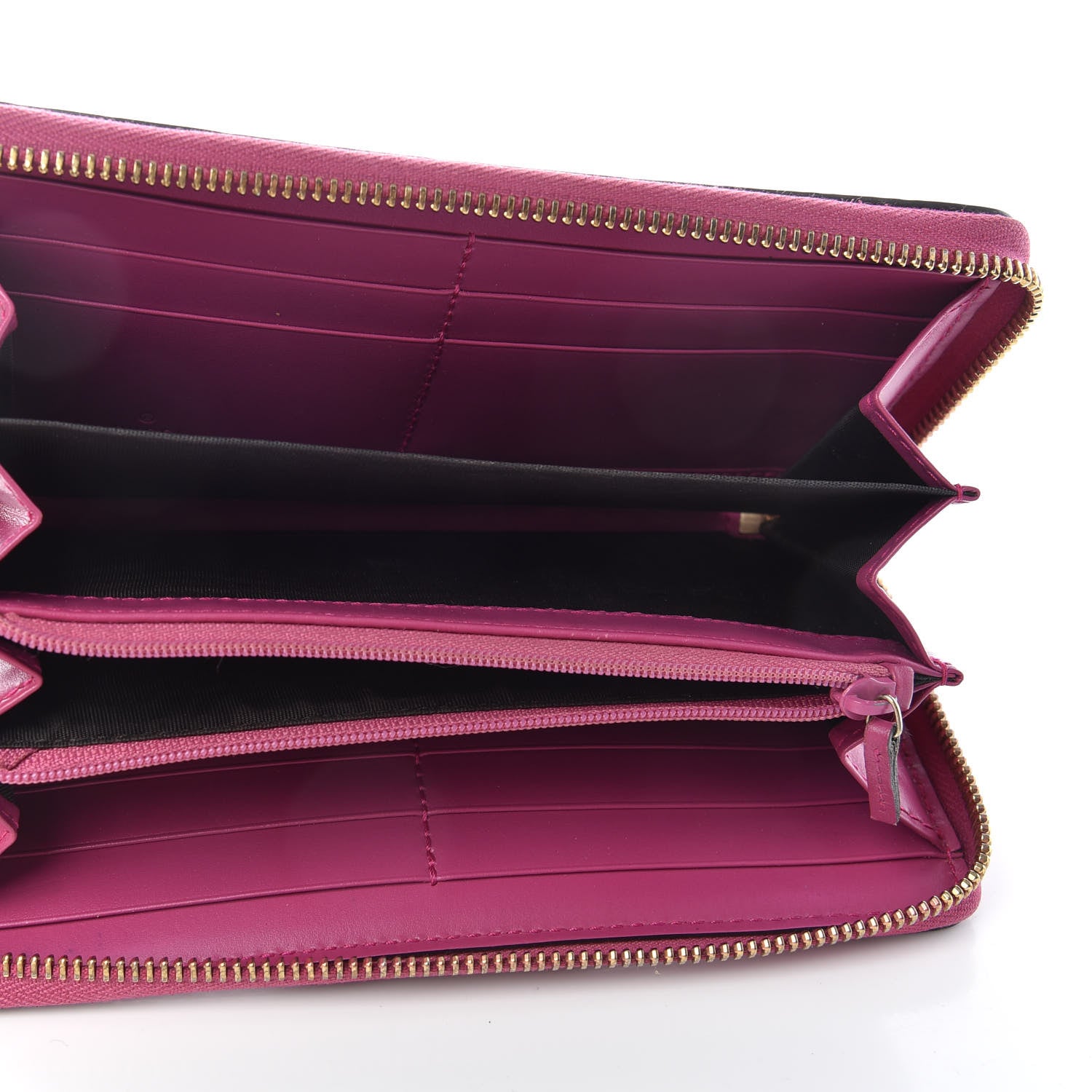 Gucci Guccissima Signature Bowy Zip Around Wallet Peonia Flower 5 of 6