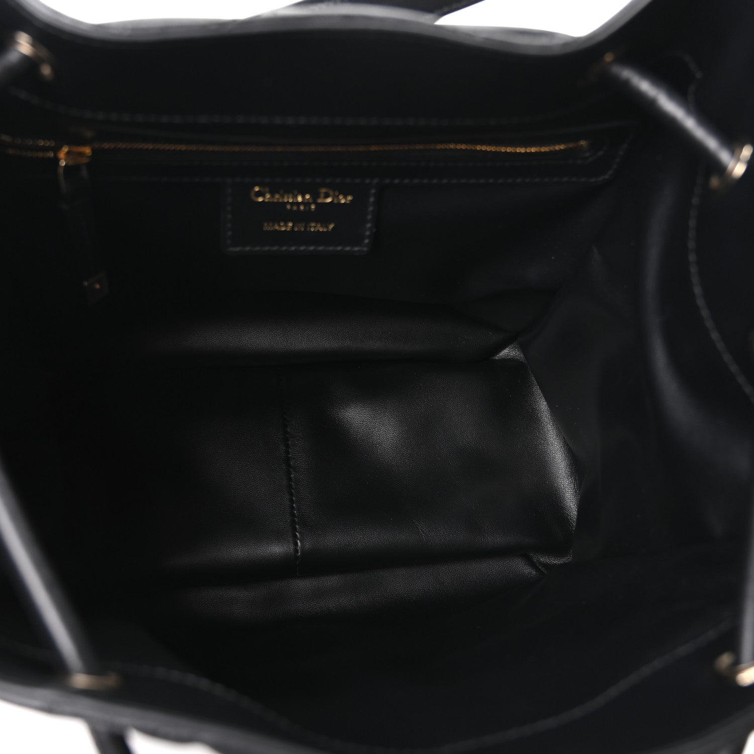 Christian Dior Calfskin Macrocannage Medium D-Motion Bag Black 5 of 10