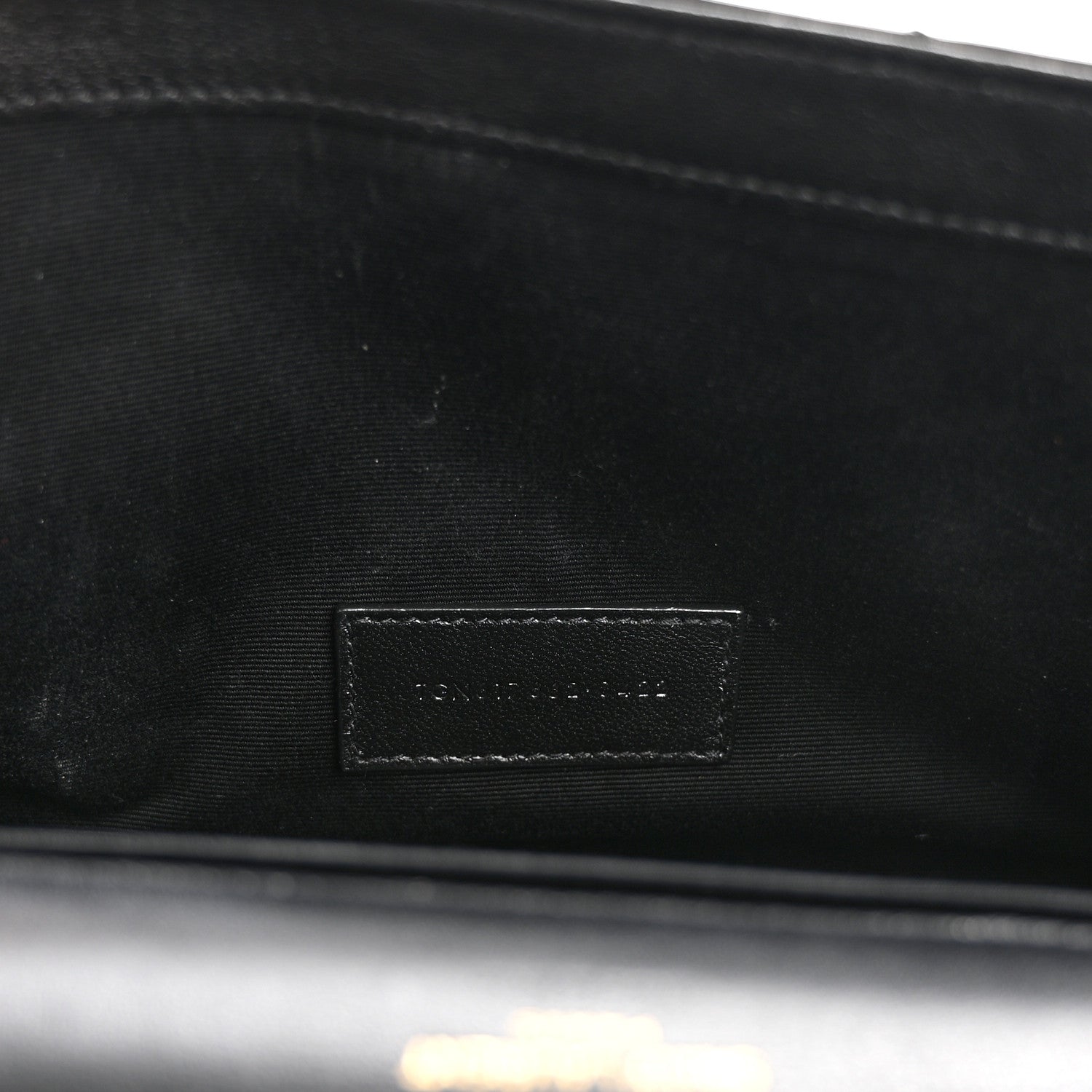 Saint Laurent Patent Matelasse Chevron Monogram Envelope Clutch Black 7 of 10