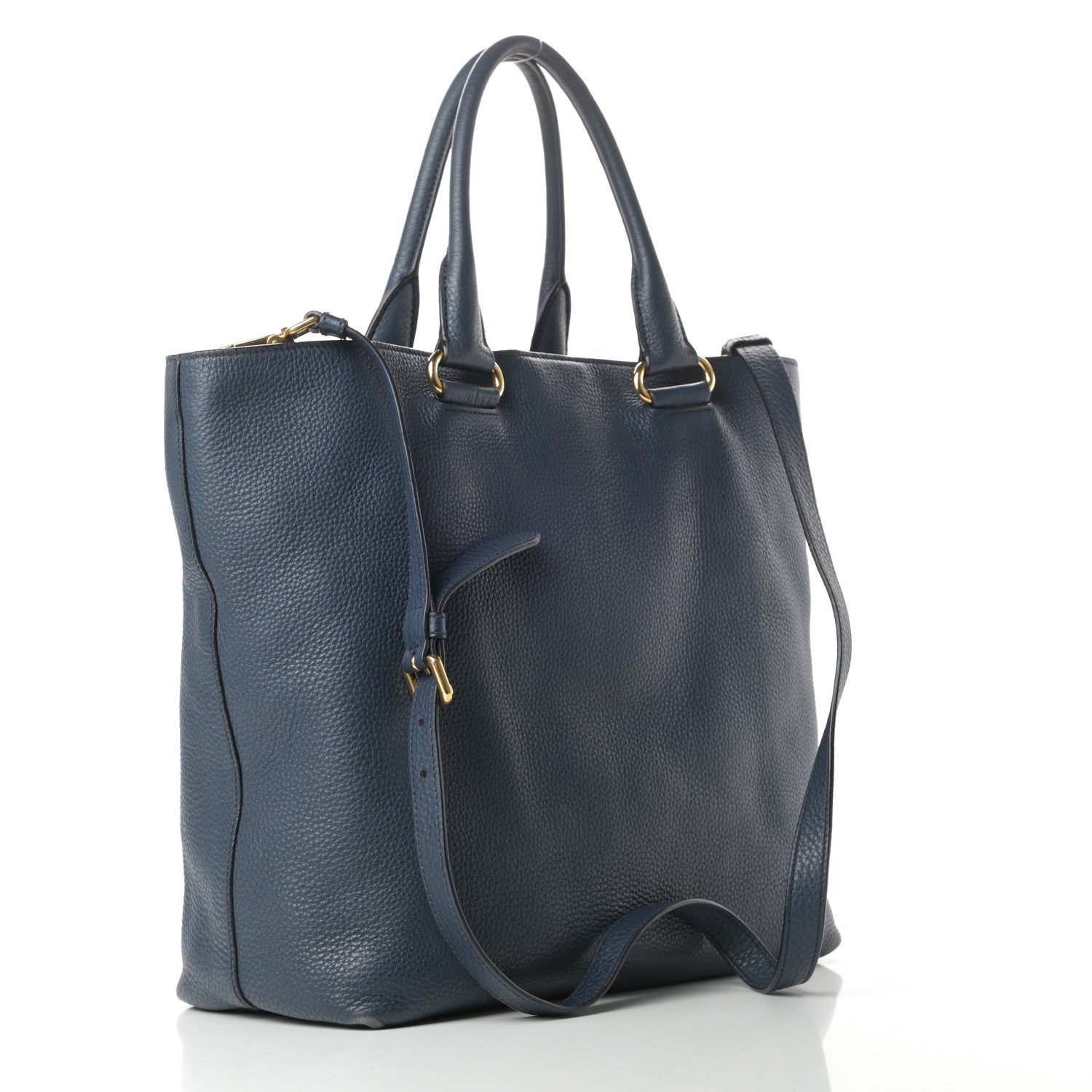 Prada Vitello Daino Shopping Tote Inchiostro 3 of 18