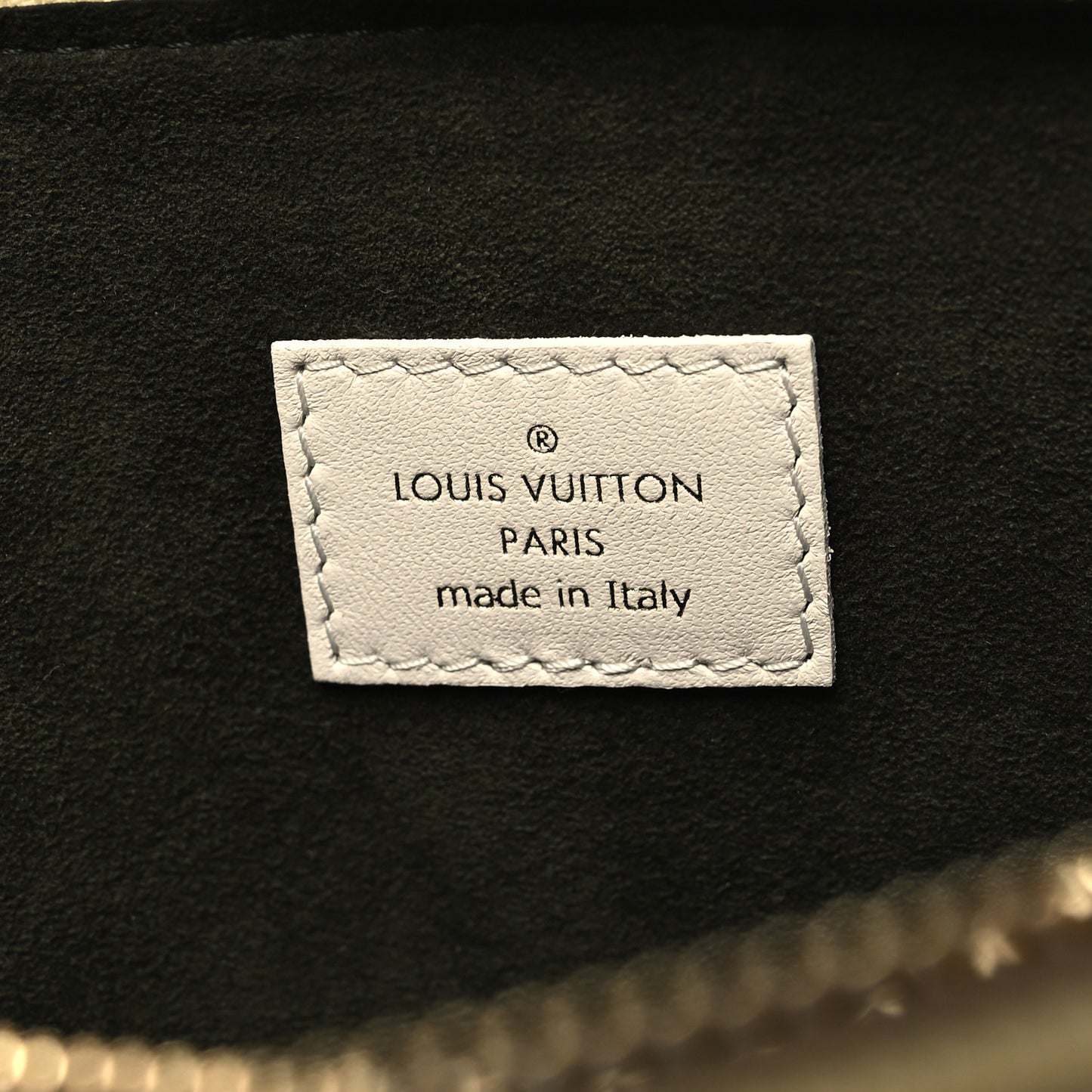 Lambskin Embossed Monogram Coussin PM Beige Cream