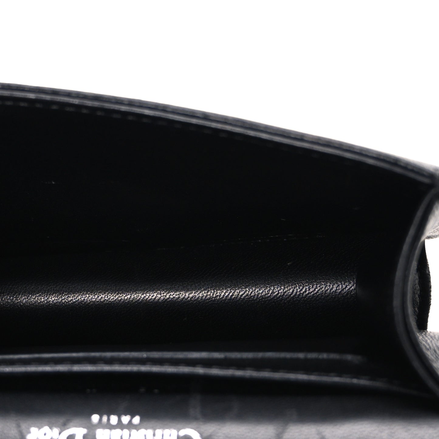 Lambskin Baby Diorama Flap Bag Black