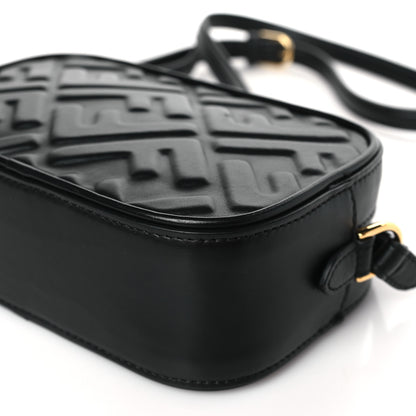Fendi Vitello Epoque FF Embossed Camera Case Black 8 of 8