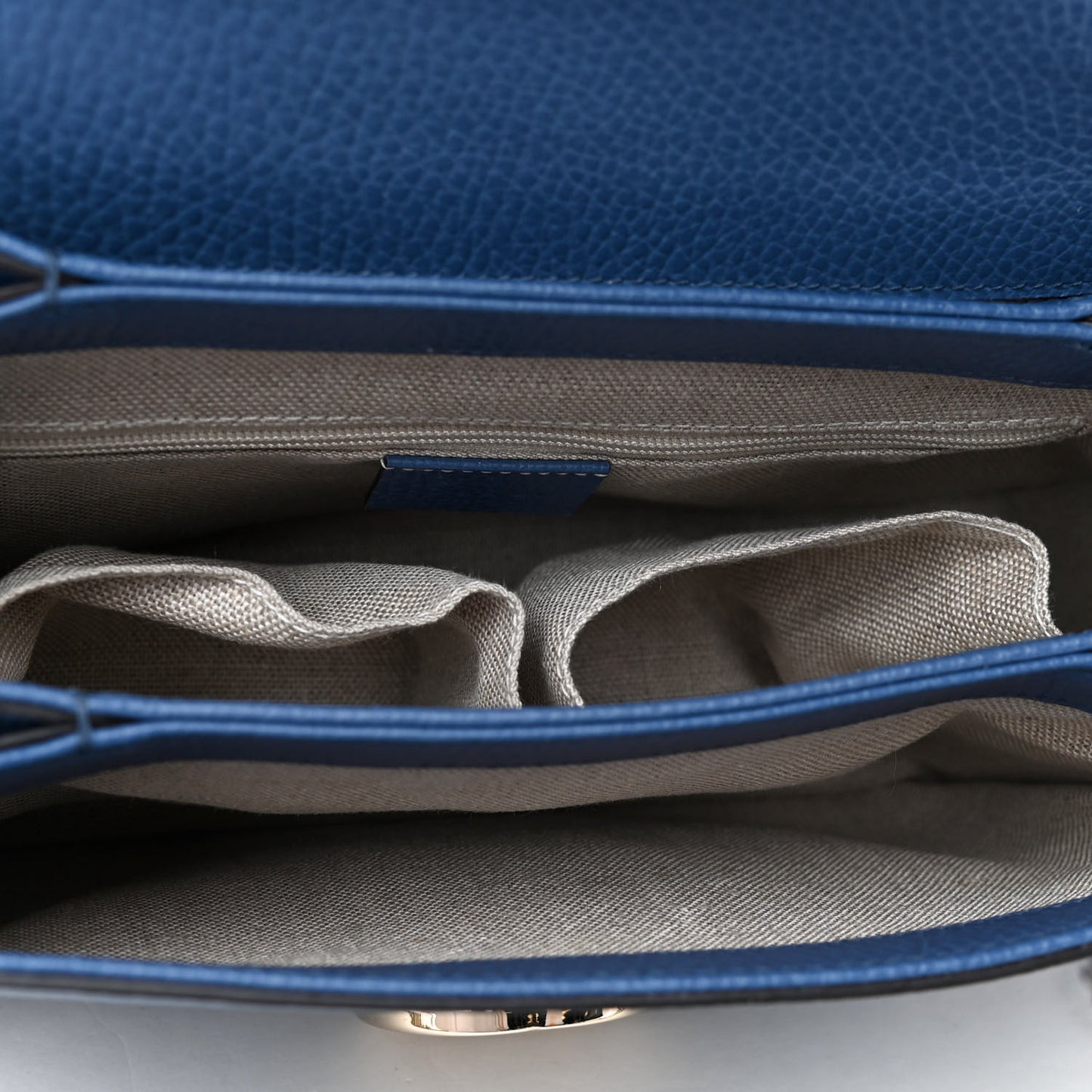 Dollar Calfskin Interlocking G Top Handle Shoulder Bag Caspian