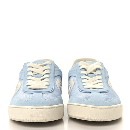 Gucci Suede Mesh Womens G75 Sneakers 36 Blue 3 of 10