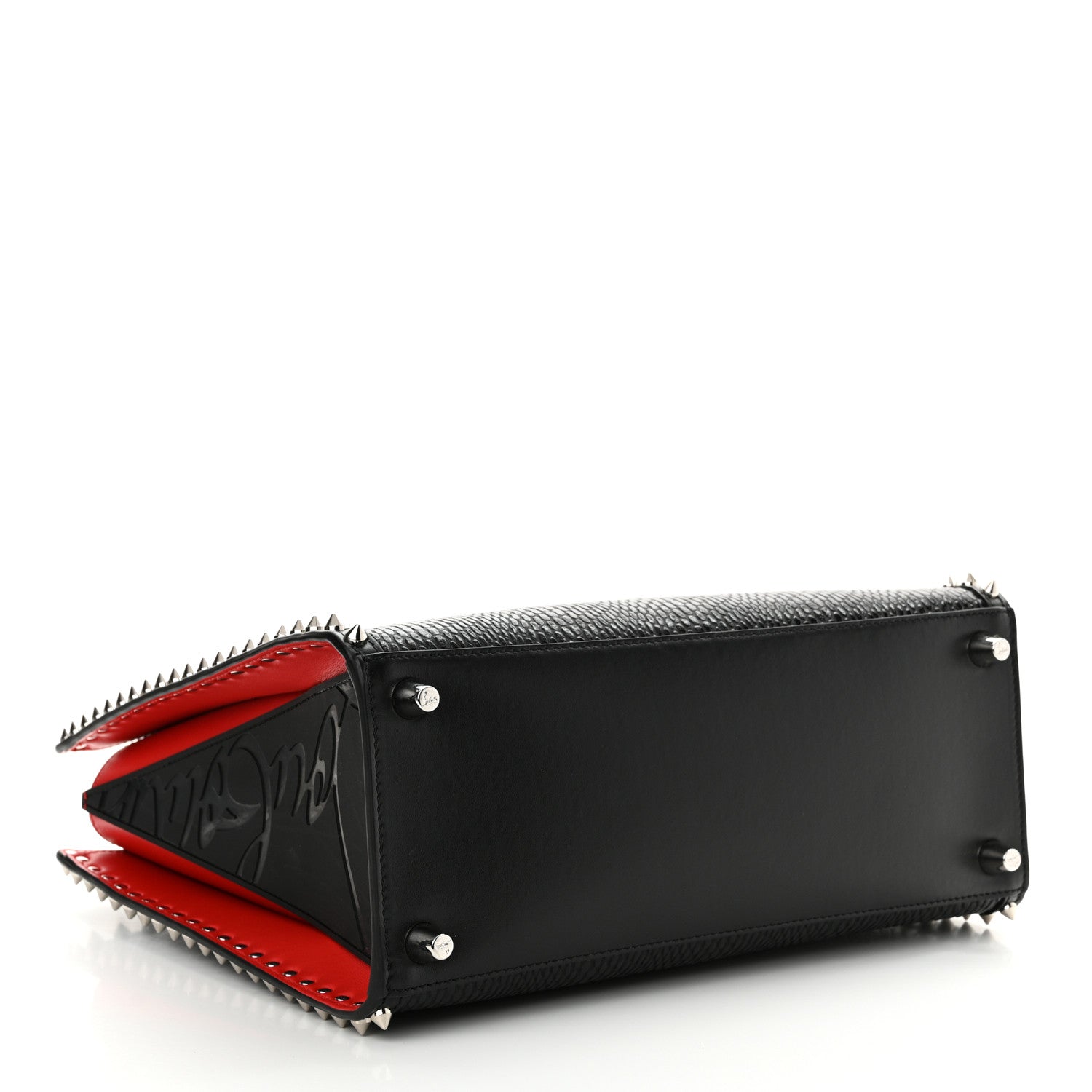 Christian Louboutin Jurassic Calfskin Patent Studded Medium Paloma