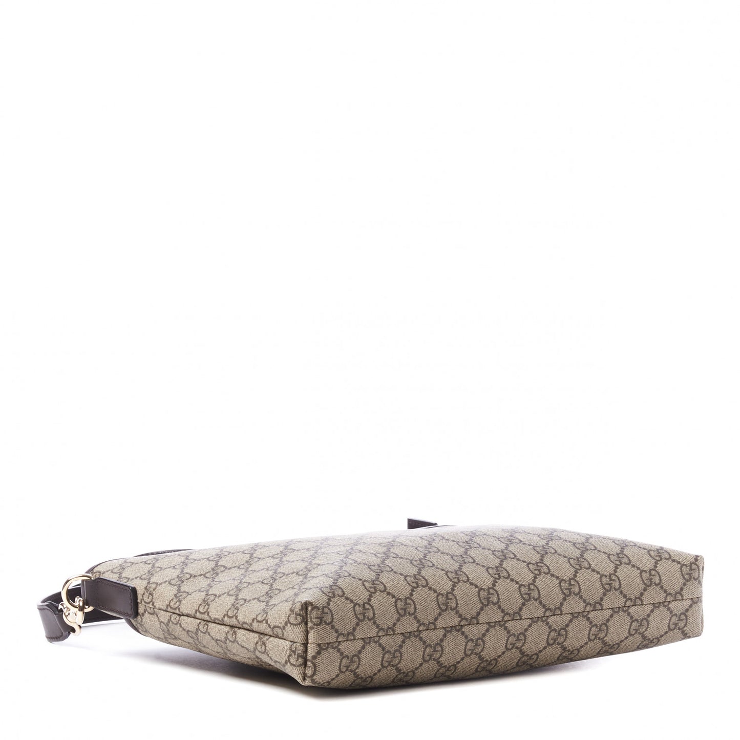GG Plus Monogram Medium Flat Messenger Bag Dark Brown