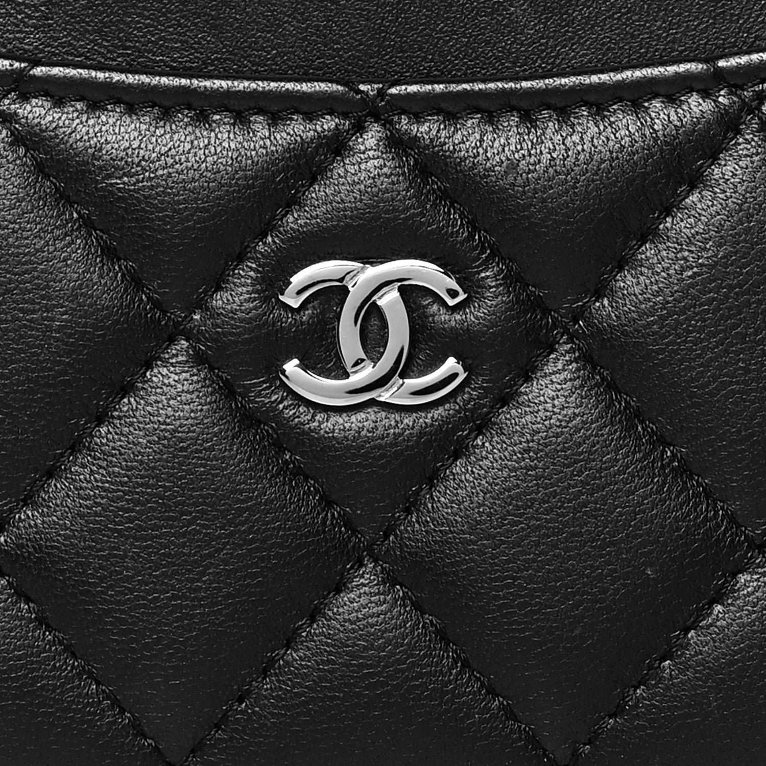 Chanel Lambskin Quilted Card Holder Black 8 of 8