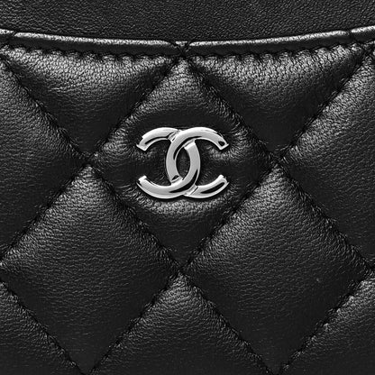 Chanel Lambskin Quilted Card Holder Black 8 of 8