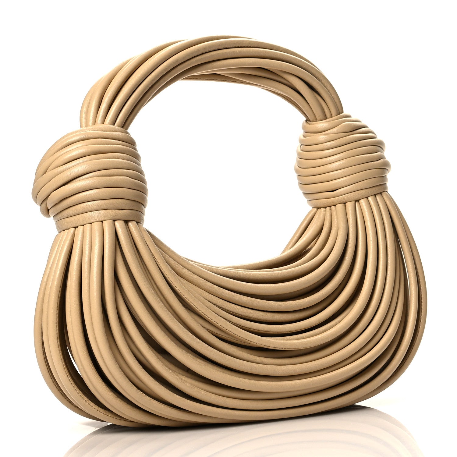 Bottega Veneta Nappa Mini Tubular Double Knot Porridge 3 of 9