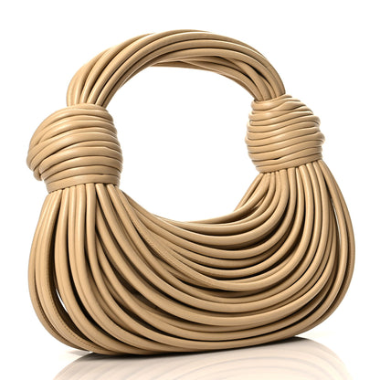 Bottega Veneta Nappa Mini Tubular Double Knot Porridge 3 of 9