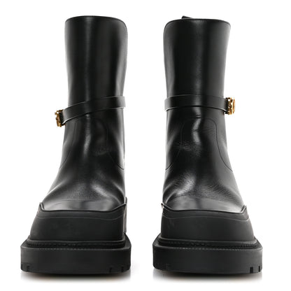 Christian Dior Calfskin Empreinte Ankle Boot 38 Black 3 of 9