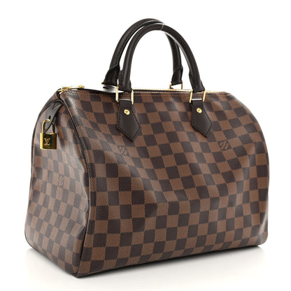 Louis Vuitton Damier Ebene Speedy 30 3 of 9