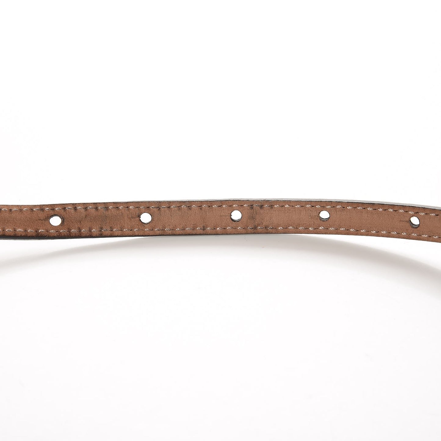 Calfskin 1973 Buckle Skinny Belt 90 36 Black