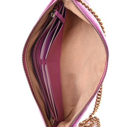 Gucci Calfskin Matelasse Mini GG Marmont Chain Bag Candy Mousse 7 of 9