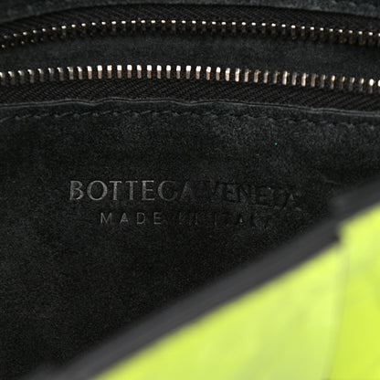 Bottega Veneta Metallic Crushed Calfskin Maxi Intrecciato Cassette Crossbody Bag Chlorophyll 6 of 10