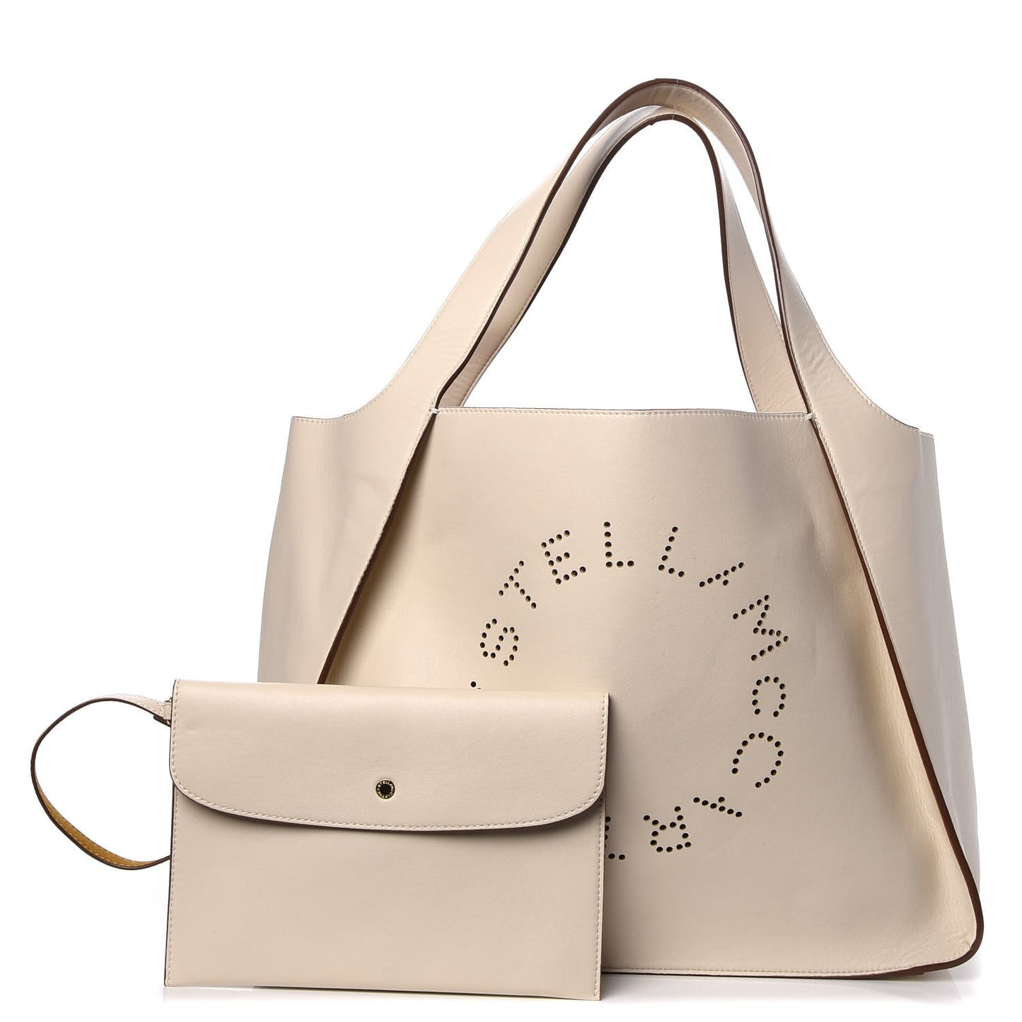 Eco Alter Nappa East West Perforated Tote White