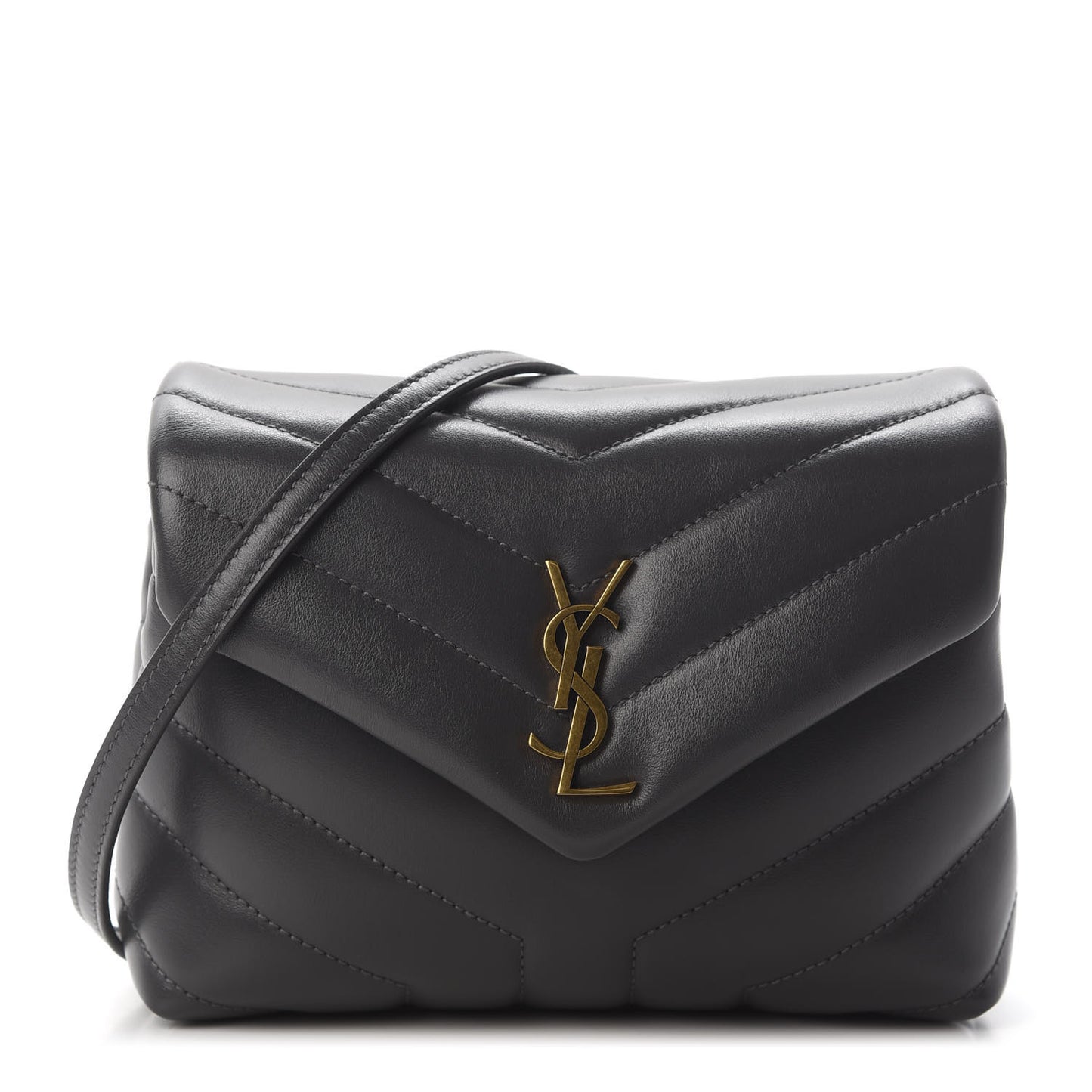 Calfskin Y Quilted Monogram Toy Loulou Crossbody Bag Storm