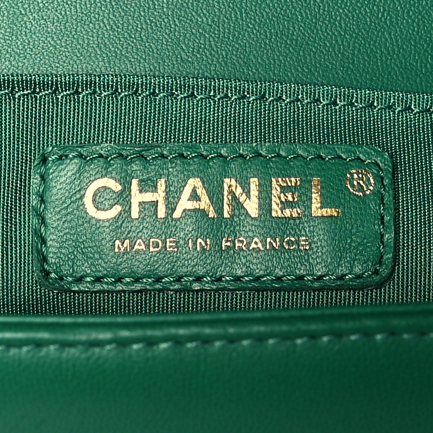 Chanel Lambskin Quilted Medium Boy Flap Green 6 of 11