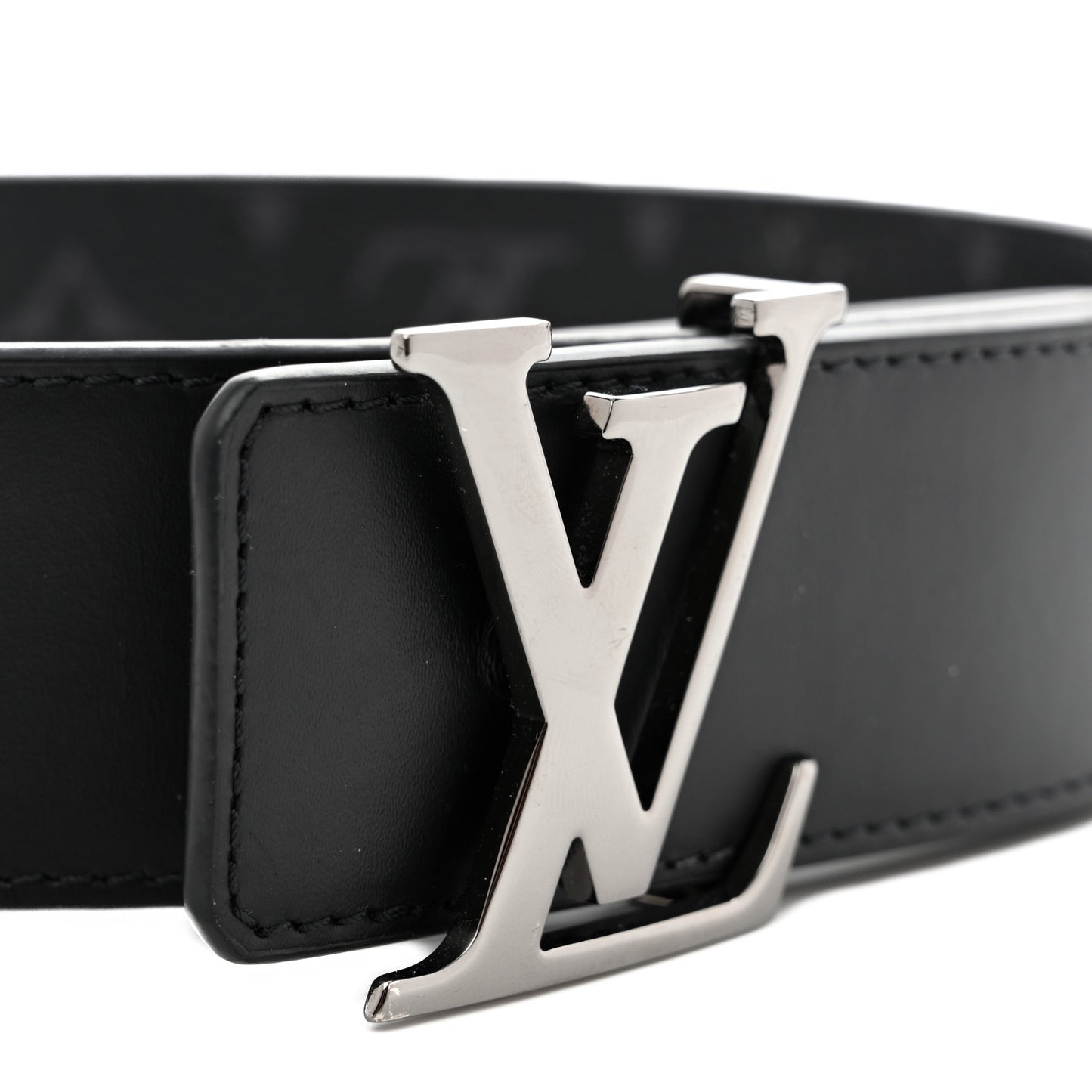 Monogram Eclipse Taigarama 40mm LV Initiales Reversible Belt 95 38 Black