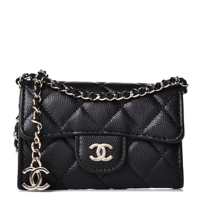 Chanel Caviar Quilted Flap Classic Belt Bag Black 1 of 9