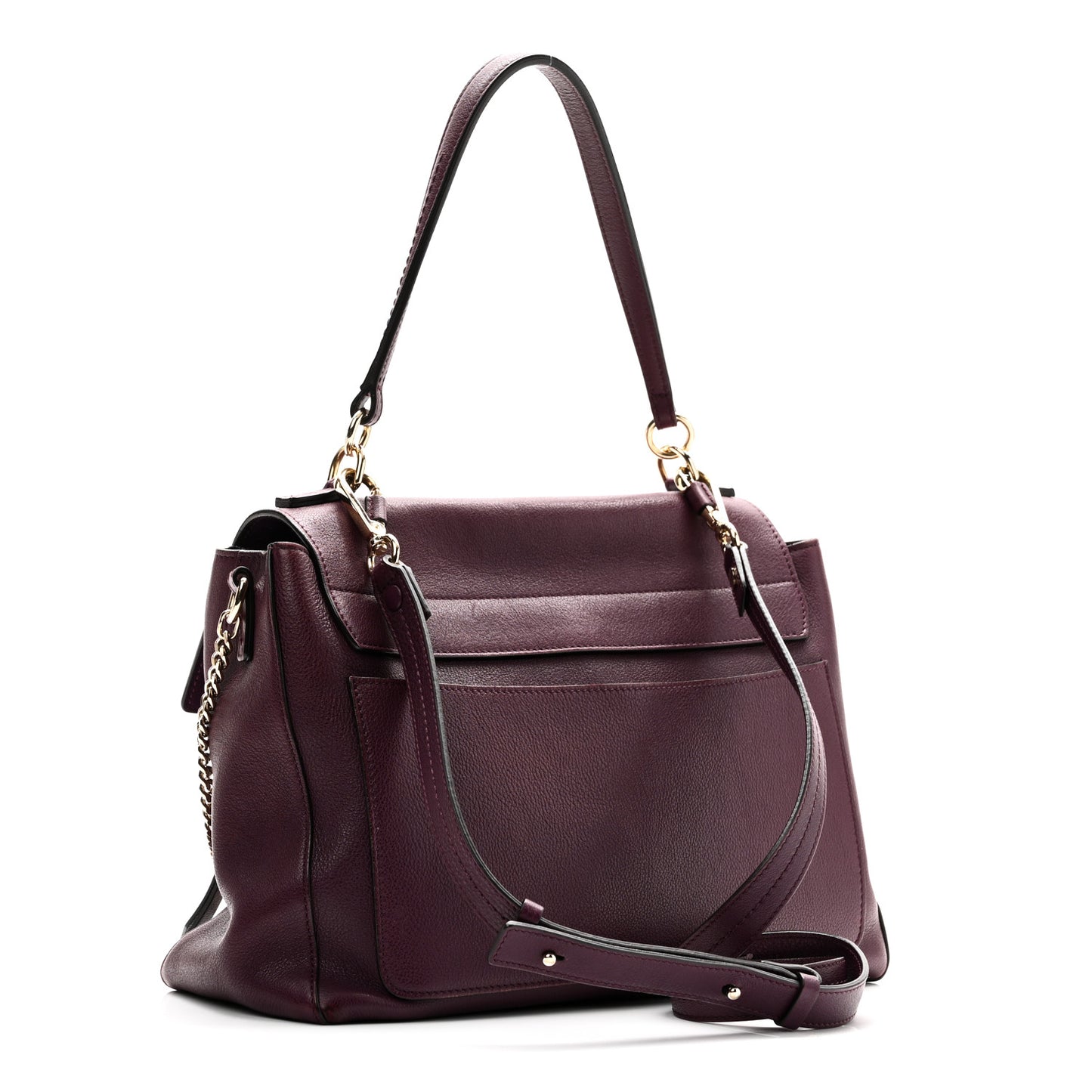 Calfskin Medium Faye Day Shoulder Bag Intense Violine