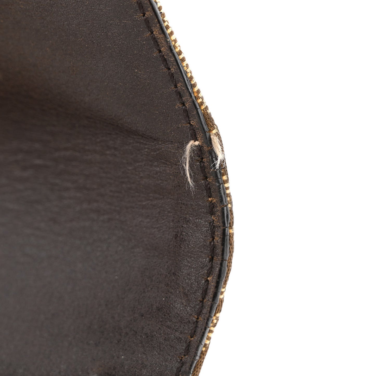 Monogram Studded Small Horsebit Clutch Dark Brown