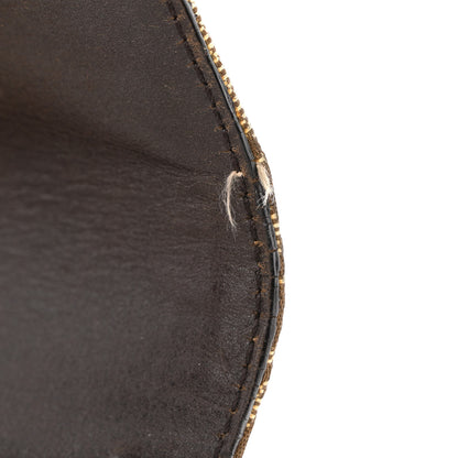 Gucci Monogram Studded Small Horsebit Clutch Dark Brown 12 of 14