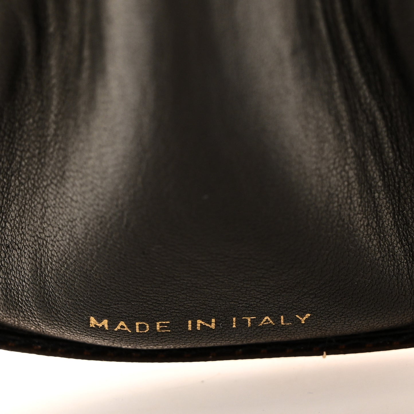 Vinyl CC Logo Cosmetic Pouch Black