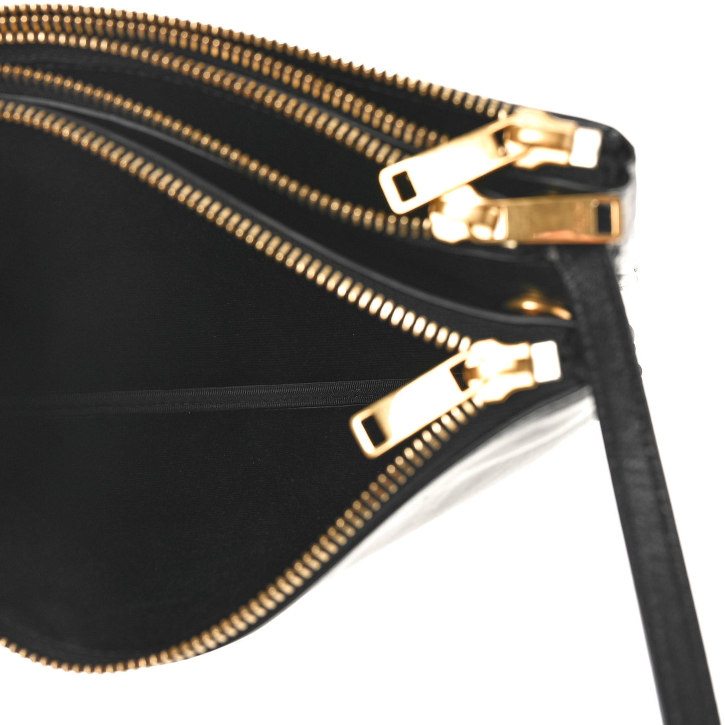 Lambskin Small Trio Crossbody Bag Black