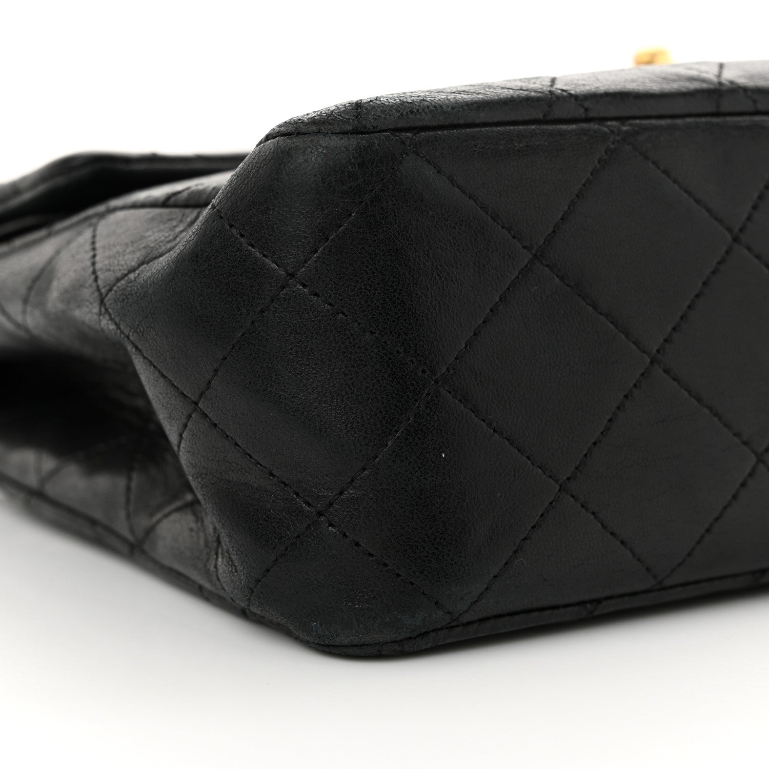 Chanel Lambskin Quilted Medium Double Flap Black 9 of 15