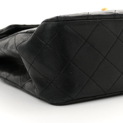 Chanel Lambskin Quilted Medium Double Flap Black 9 of 15