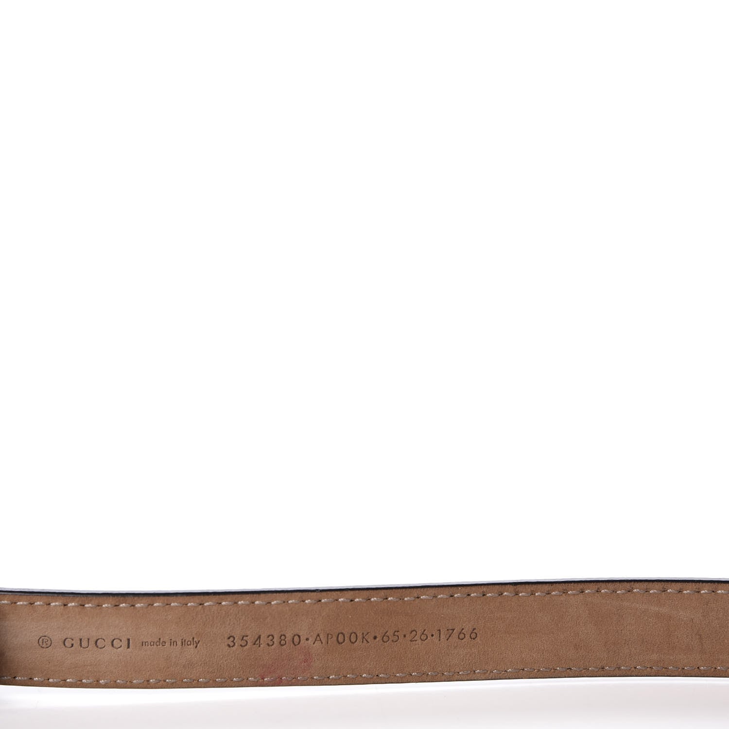 Gucci Calfskin Crystal Interlocking G Belt 65 26 Black 6 of 6