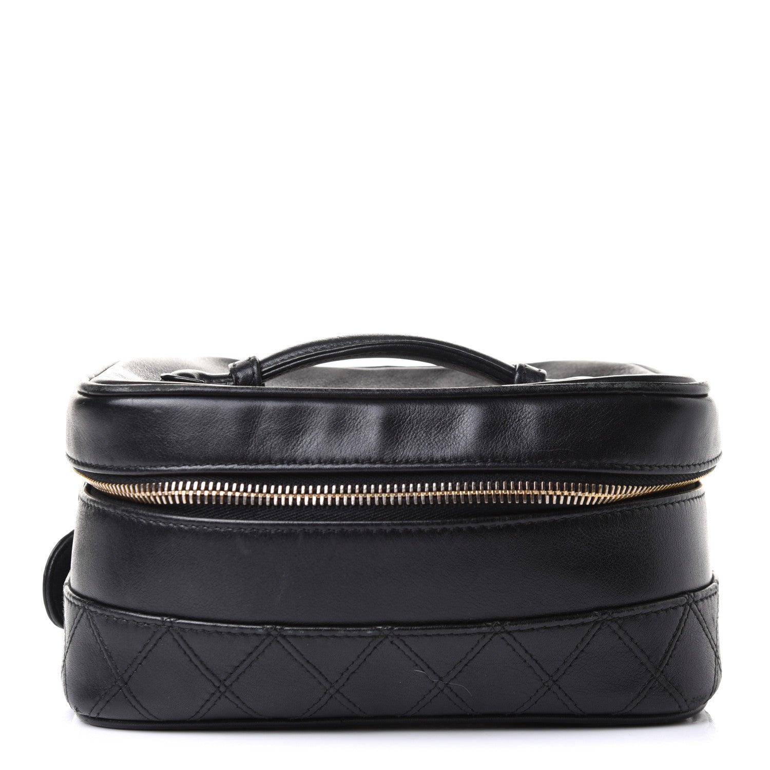 Chanel Lambskin Vanity Cosmetic Case Black 1 of 12