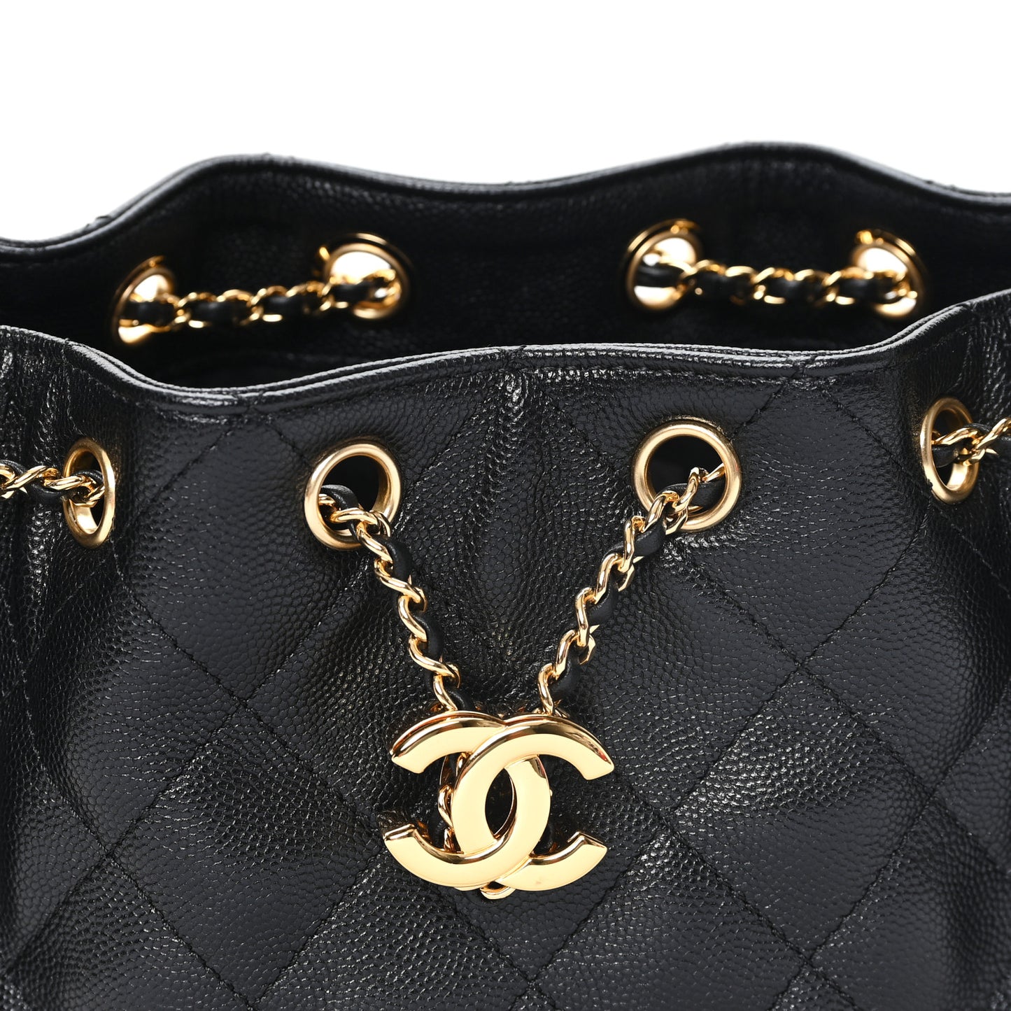 Caviar Quilted Mini Chanel 25 Handbag Black