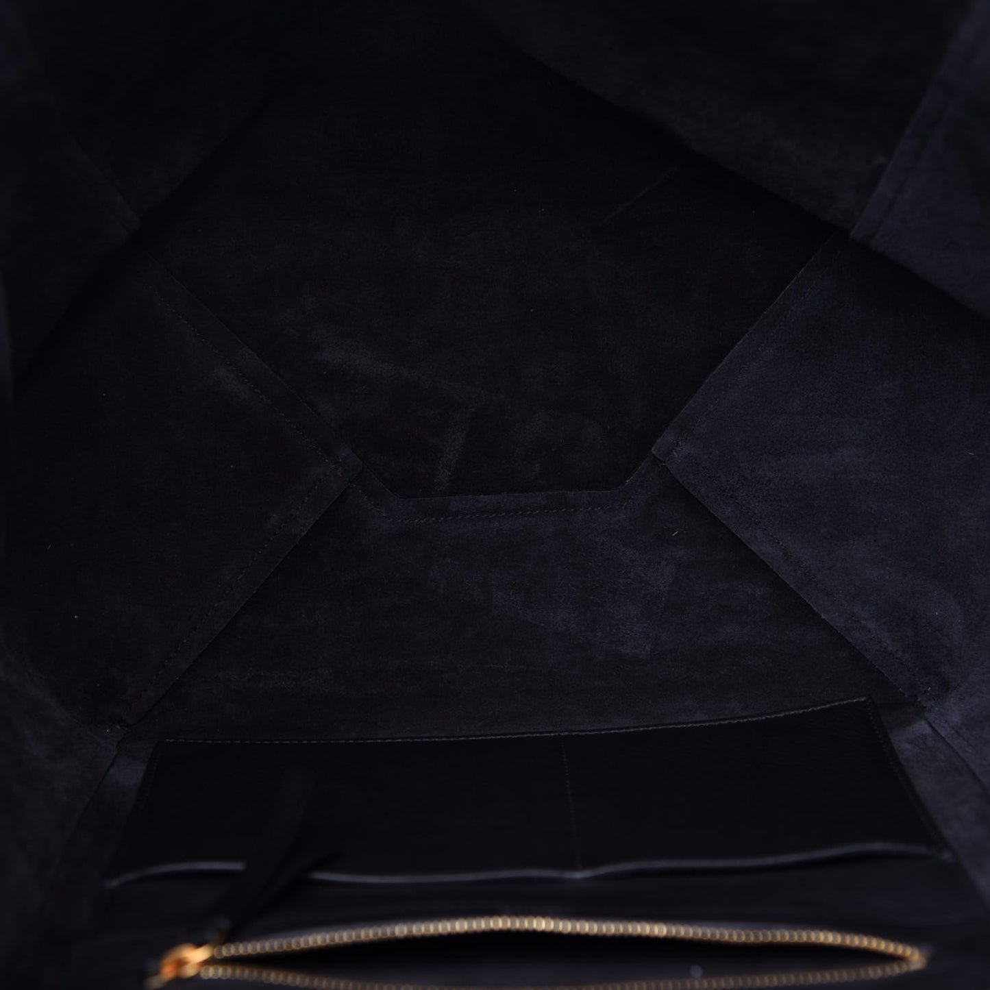 Soft Grained Calfskin Small Belt Cabas Phantom Black