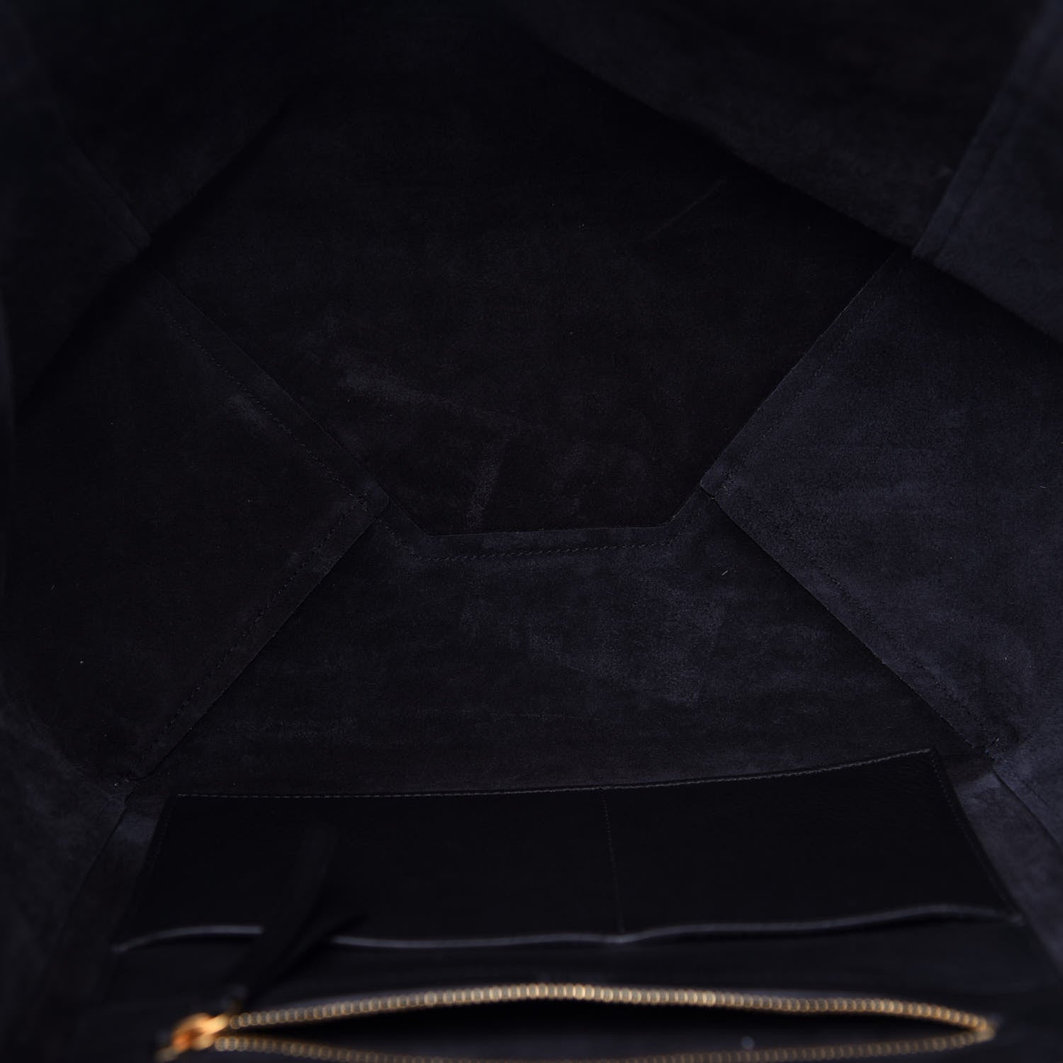 Celine Soft Grained Calfskin Small Belt Cabas Phantom Black 5 of 10