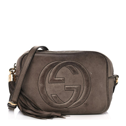 Gucci Vitello Range Small Soho Disco Bag Grey Field 1 of 15