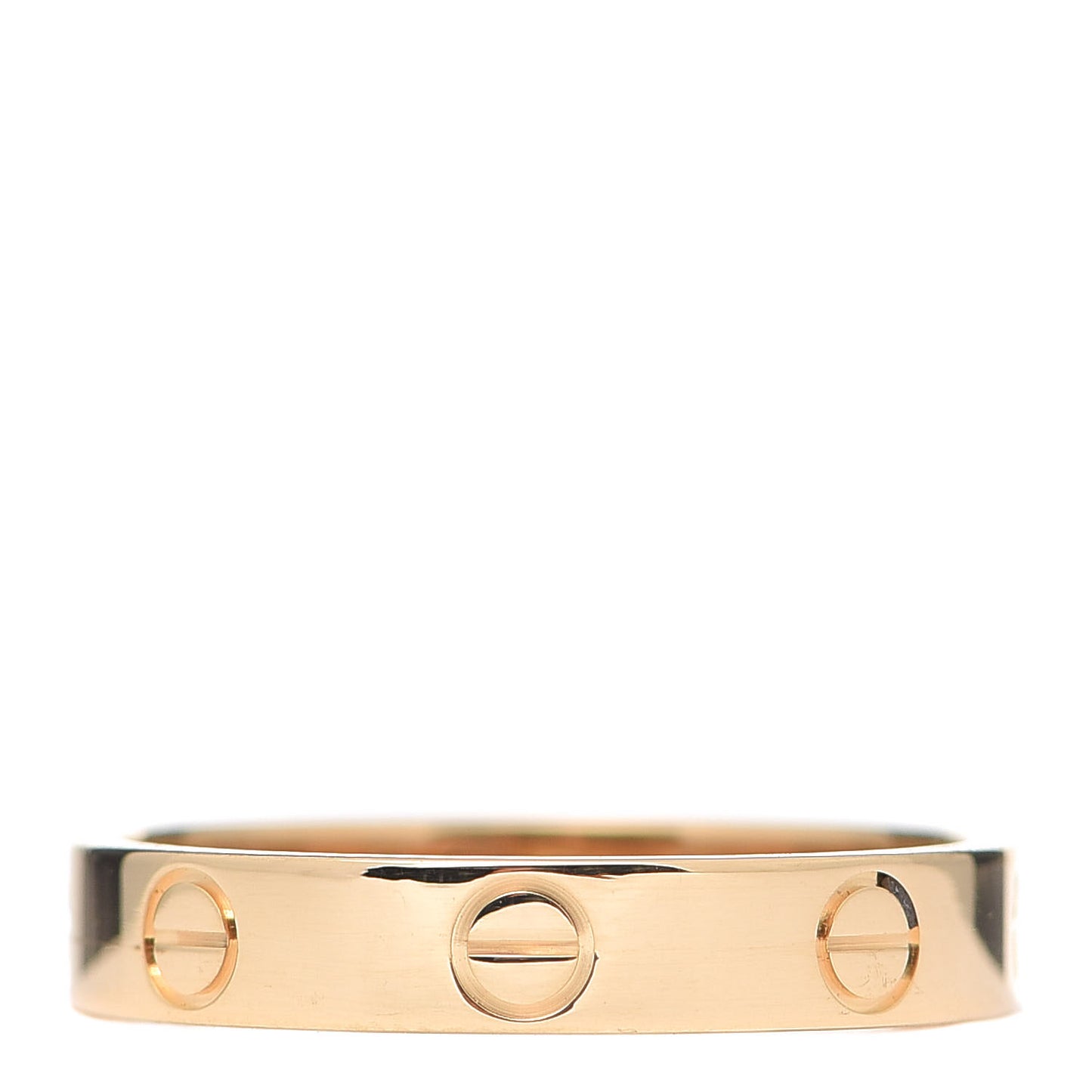 18K Yellow Gold 3.5mm LOVE Wedding Band Ring 55 7.25